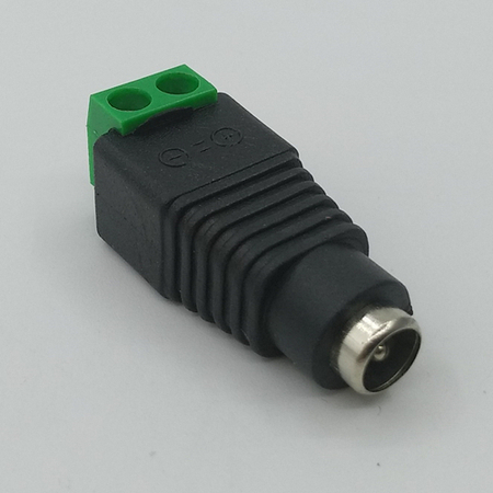 DC监控电源母接头 5.5*2.1mm 免焊接绿色端子