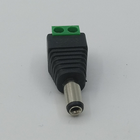 DC监控电源公接头 5.5*2.1mm 免焊接绿色端子