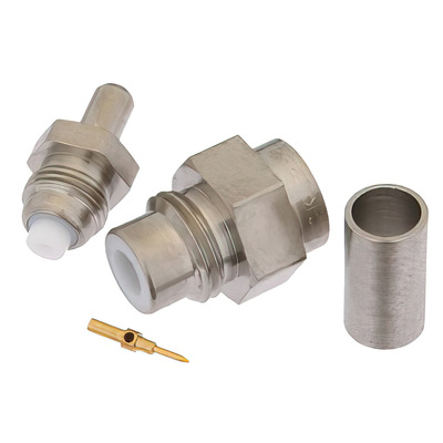 75 Ohm SMC Jack Connector Crimp Solder 3