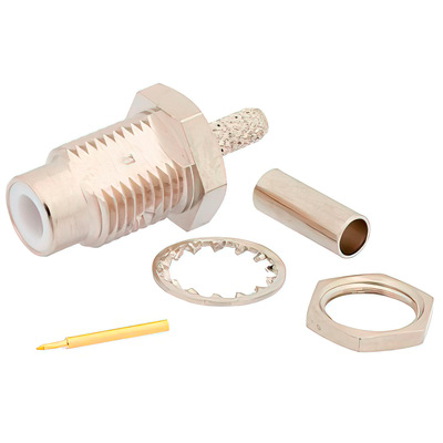 75 Ohm SMC Jack Connector Crimp Solder 4