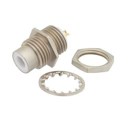 75 Ohm SMC Jack Bulkhead Mount Connector Solder 2