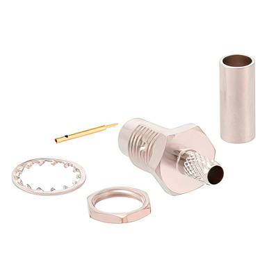 75 Ohm SMC Jack Connector Crimp Solder5