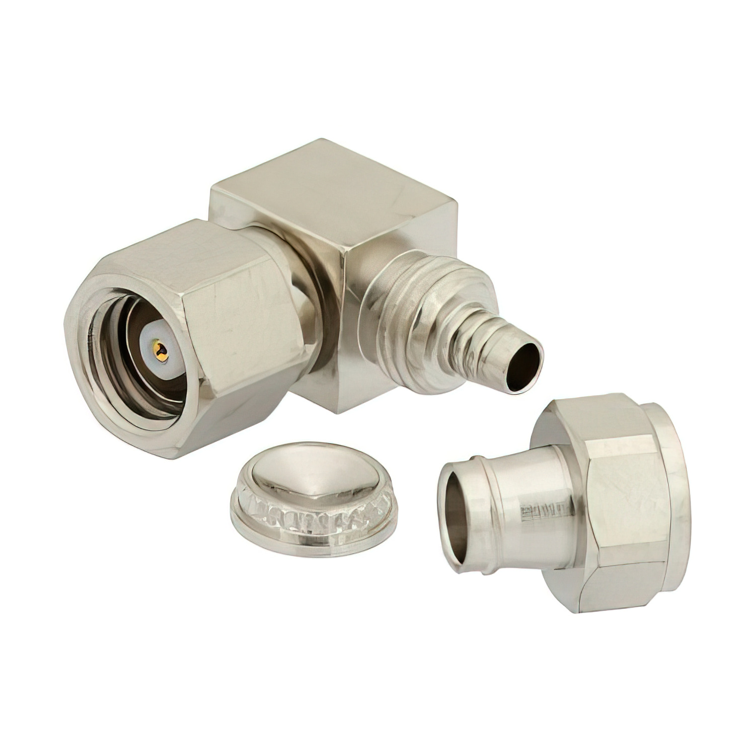 SMC Plug Right Angle Connector Clip Solder 1