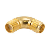 SMA Female to SMA Female Right Angle Gold Plated Adapter1