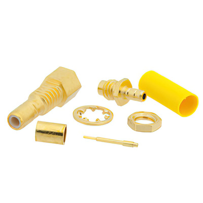 SSMB Jack Bulkhead Mount Connector Crimp Solder1