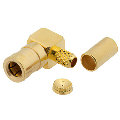 SSMB Plug Right Angle Connector Crimp Solder1