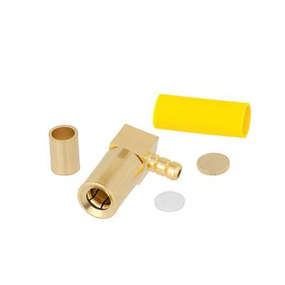 SSMB Plug Right Angle Connector Crimp Solder 2