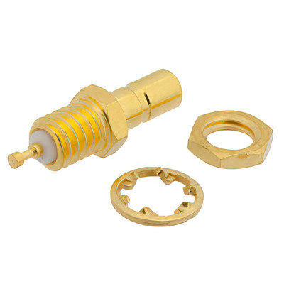 SSMB Jack Bulkhead Mount Connector Solder 1