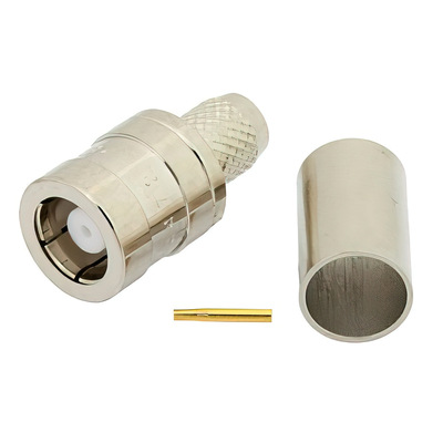 75 Ohm SMB Plug Connector Crimp Solder1