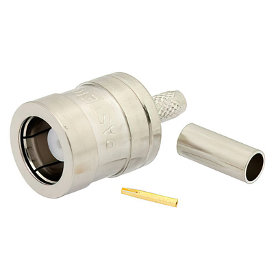 75 Ohm SMB Plug Connector Crimp Solder 2