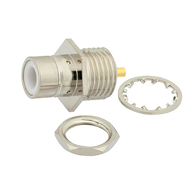 75 Ohm SMB Jack Bulkhead Connector Solder 2