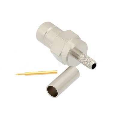 75 Ohm SMB Jack Connector Crimp Solder1