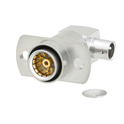 BMA Jack Right Angle Slip-On Connector Solder 2 Hole Flange Mount 2