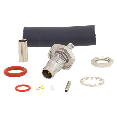 BMA Plug Bulkhead Mount Slide-In Connector Crimp Solder 2