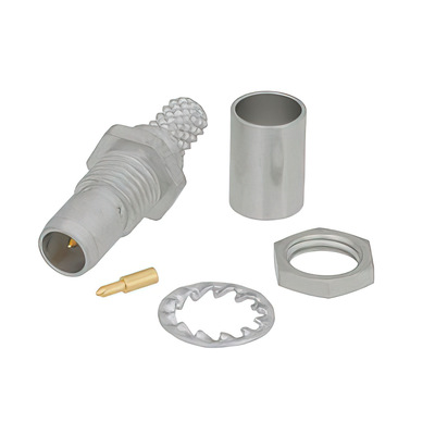 BMA Plug Bulkhead Mount Slide-In Connector Crimp Solder 4