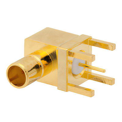 75 Ohm Mini SMB Jack Right Angle Connector Solder Through Hole PCB1