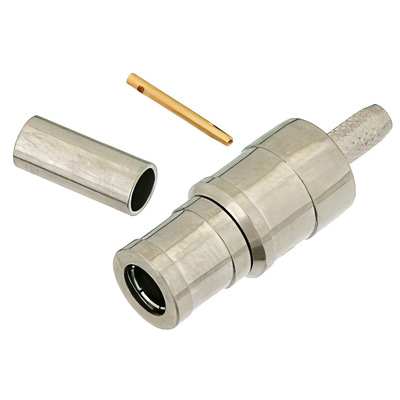 75 Ohm Mini SMB Plug Connector Crimp Solder 3