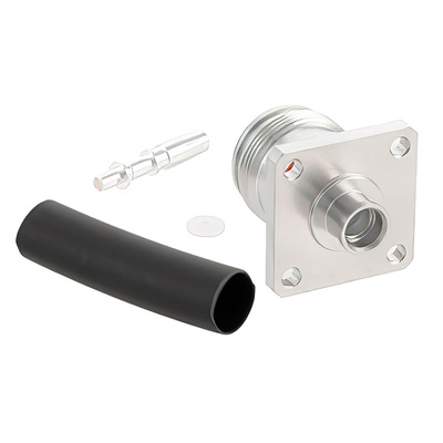 4.3-10 Female Low PIM Connector Solder 4 Hole Flange Mount 3