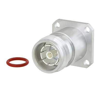 4.3-10 Female Low PIM Connector Solder 4-Hole Flange Mount1