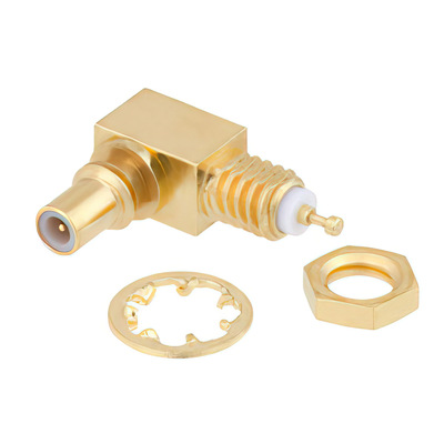 SSMC Jack Right Angle Bulkhead Mount Connector Solder 1