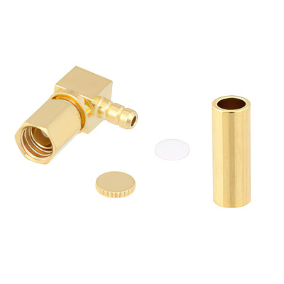 SSMC Plug Right Angle Connector Crimp Solder 2