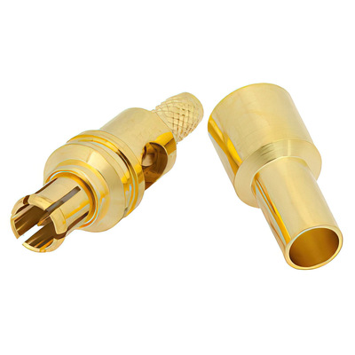 75 Ohm MCX Plug Connector Crimp Solder1