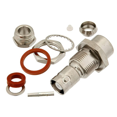 MHV Female Bulkhead Mount Connector Clip Weld 2