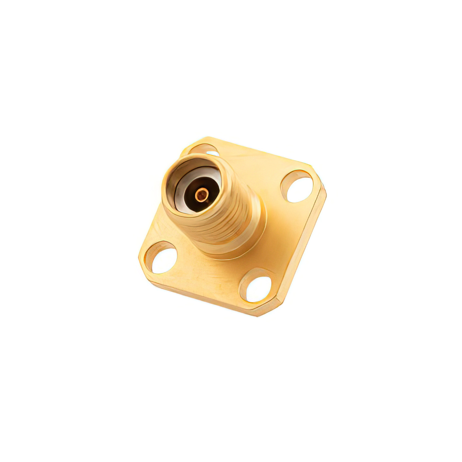 2.92mm Female Connector Solder Non-Solder Contact 4 Hole Flange Mount1