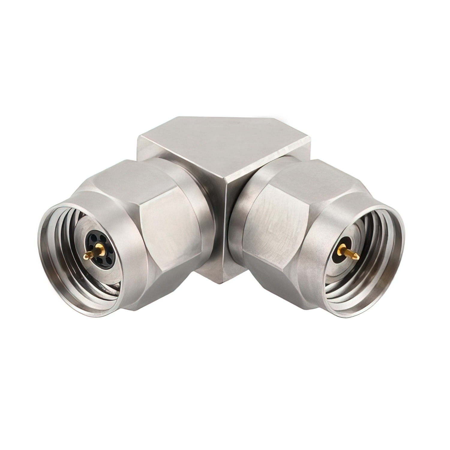 1.85mm Male to 2.4mm Male Miter Right Angle Adapter2