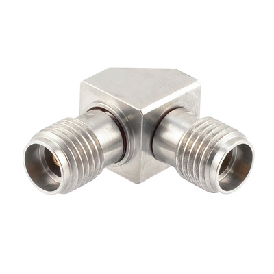 3.5mm 母头到 3.5mm 母头斜接直角适配器1