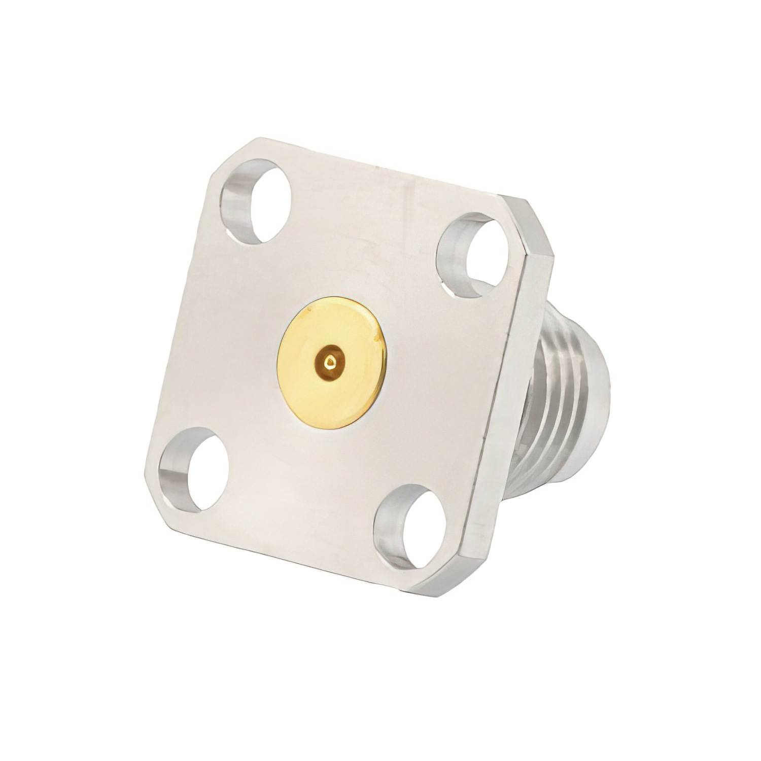 1.85mm Female Field Replaceable Connector 4 Hole Flange Mount 2