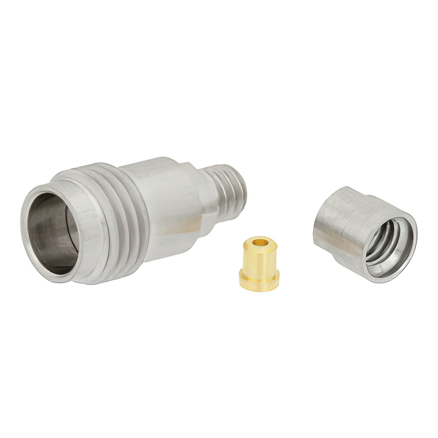1.85mm Female Field Replaceable Connector 4 Hole Flange Mount1