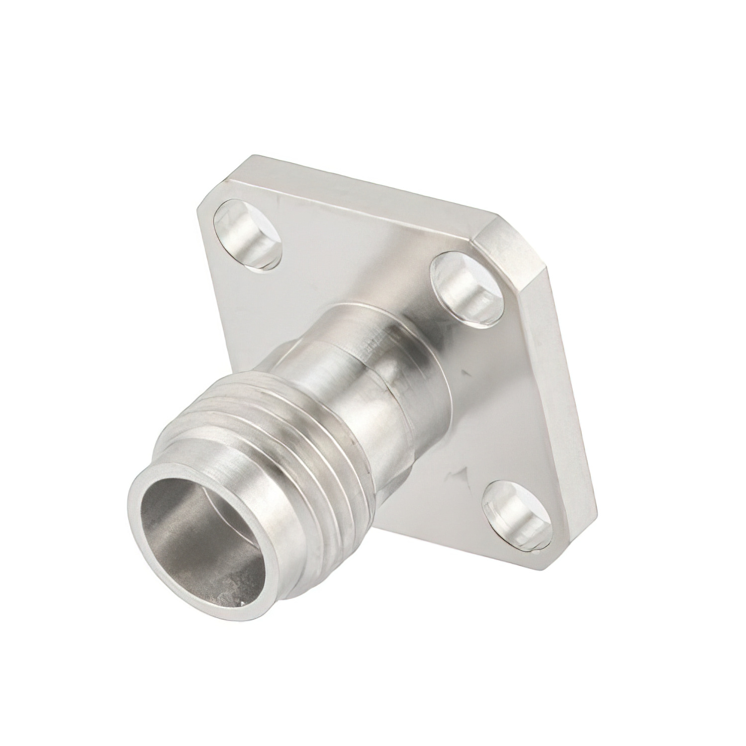 1.85mm Female Field Replaceable Connector 4 Hole Flange Mount3