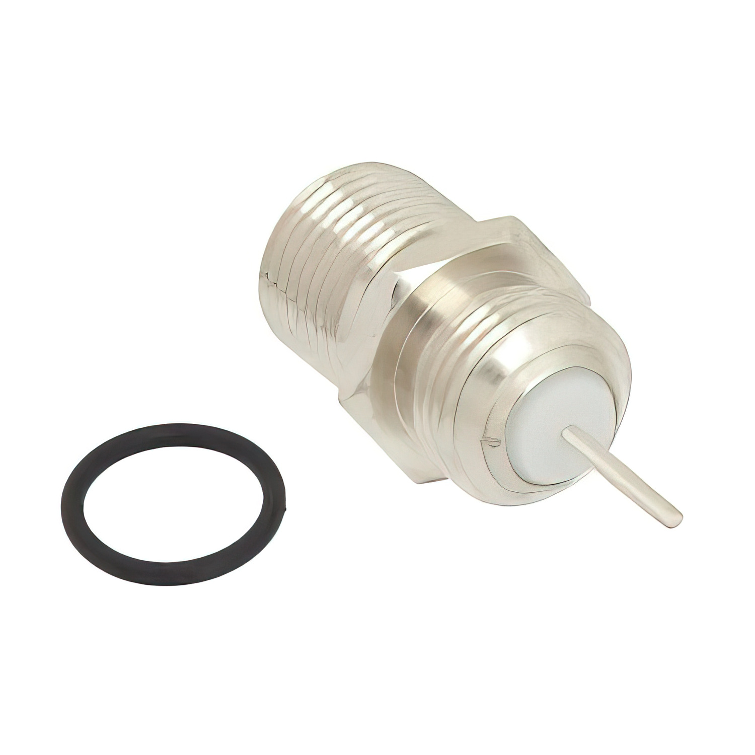 75 Ohm F Female Connector Solder Thread-ln Mounting Pin Terminal 2
