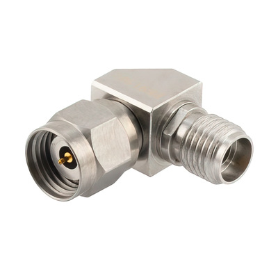 2.4mm 公头转 2.92mm 母头斜接直角适配器1